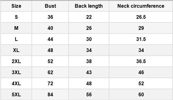 All-Weather Harness Dog Jacket – Waterproof & Fleece-Lined Winter Coat Size Chart