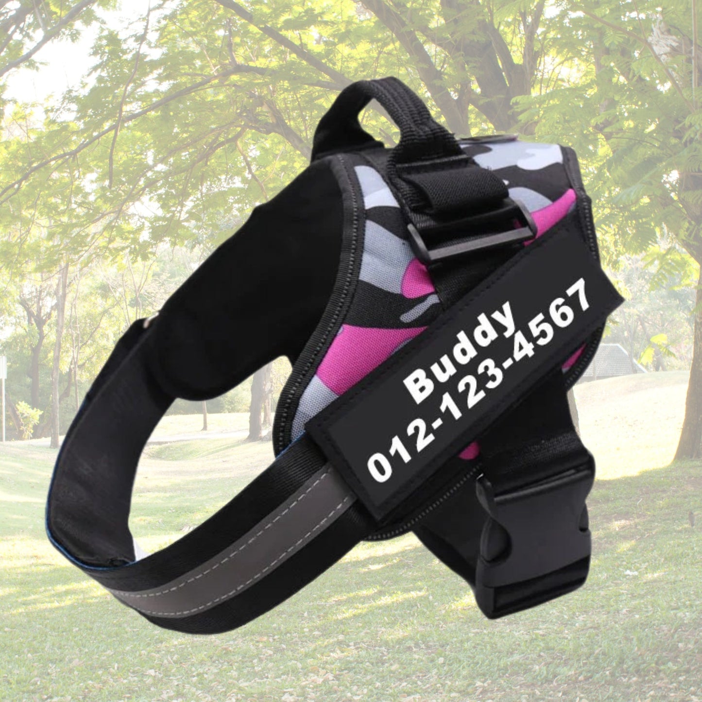 Custom No Pull Reflective Dog Harness - Add Your Pet's Name Farm City Pets