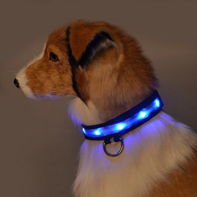 LED Pet Safety Collar - Chargeable, USB cable included Farm City Pets