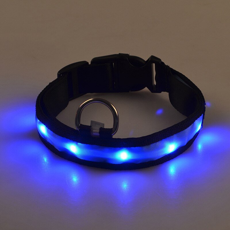LED Pet Safety Collar - Chargeable, USB cable included Farm City Pets