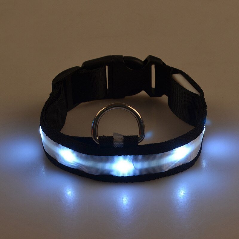 LED Pet Safety Collar - Chargeable, USB cable included Farm City Pets