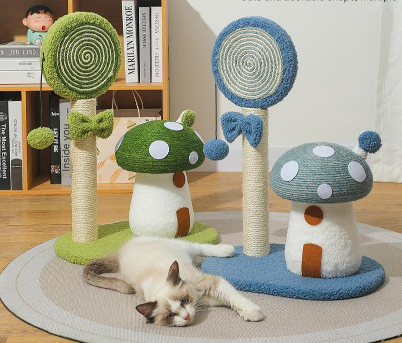 Mushroom-Shaped Cat Scratch Pad – Cute Design for Aussie Homes Farm City Pets