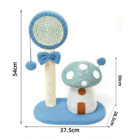 Size Parameters of Mushroom Cat Scratching Post Farm City Pets