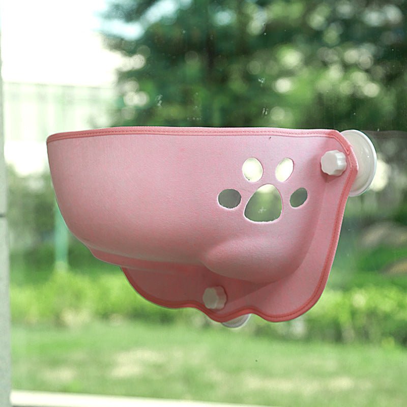 cat bed window hammock in pink colour