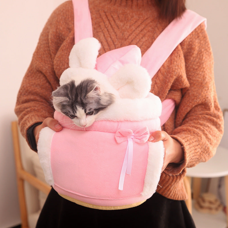 VelvetPaws Plush Cat Carrier Backpack Farm City Pets