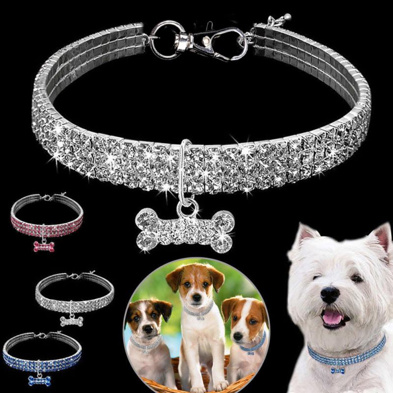 Glamorous Glitter Stretch Collar silver pink blue