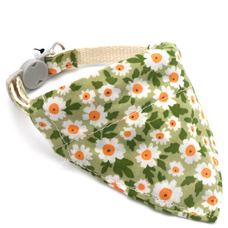 Floral Dog Bandana Collar