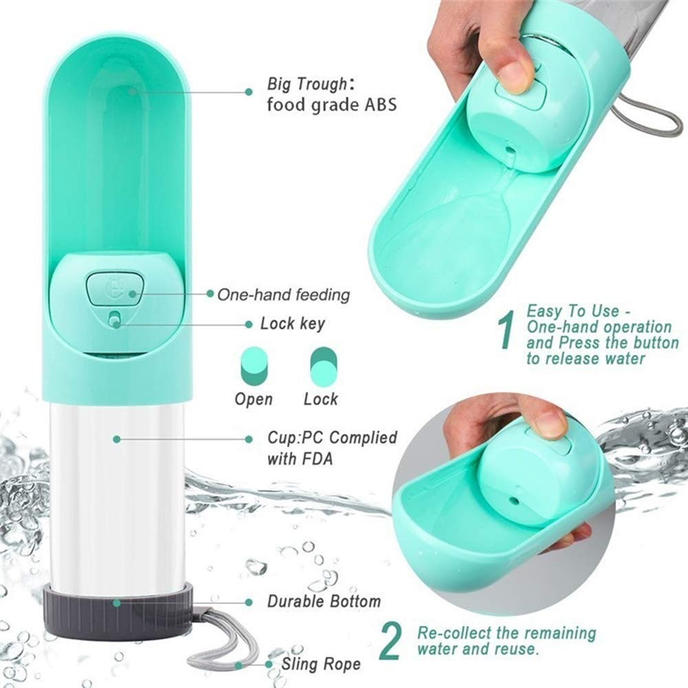 Carbon Filtered Portable Travel Bottle Farm City Pets