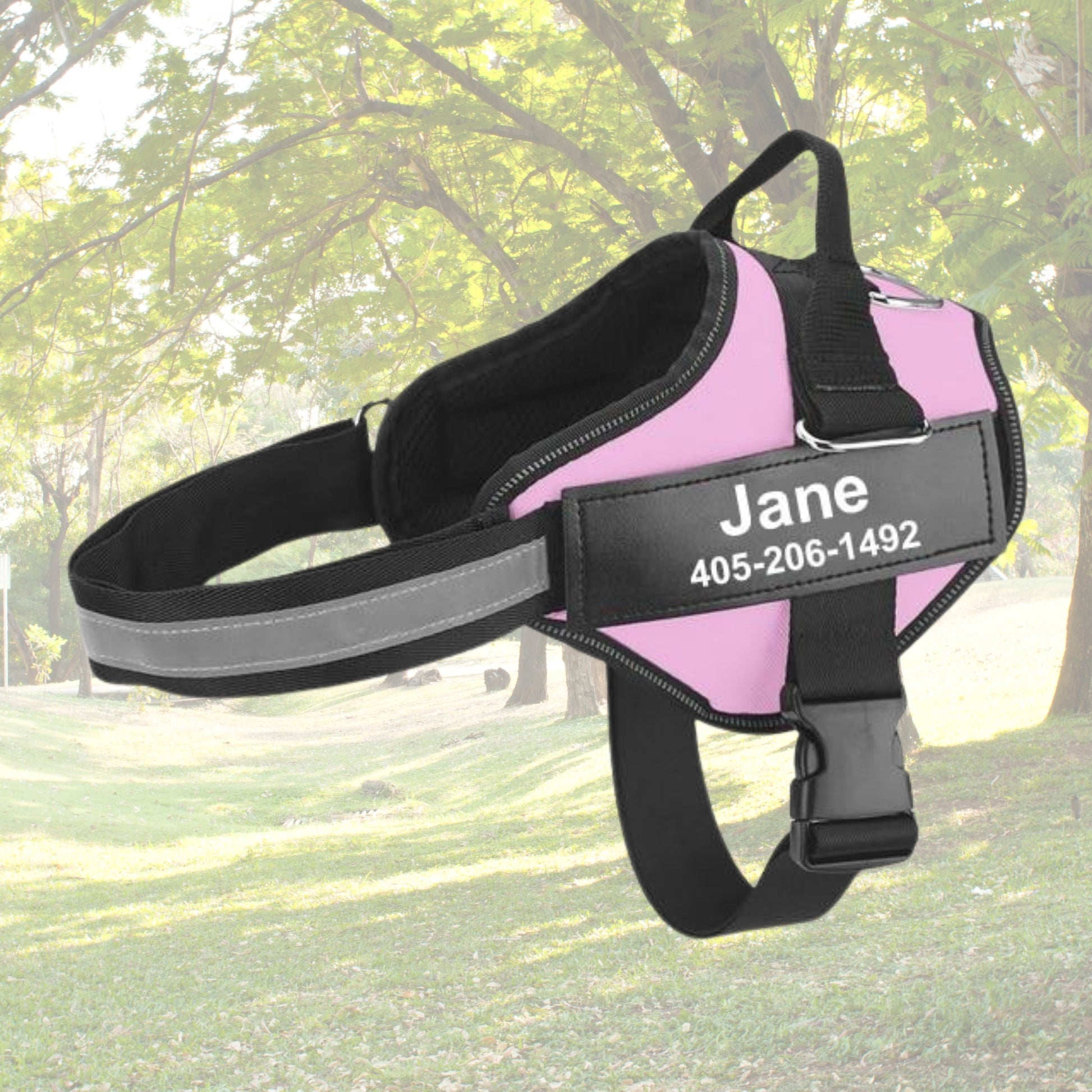 Custom No Pull Reflective Dog Harness - Add Your Pet's Name Farm City Pets