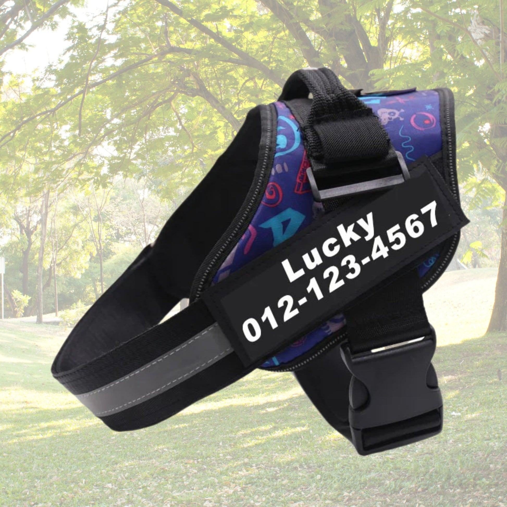 Custom No Pull Reflective Dog Harness - Add Your Pet's Name Farm City Pets