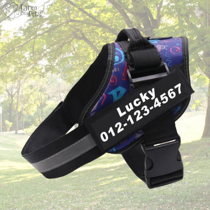Custom No Pull Reflective Dog Harness - Add Your Pet's Name Farm City Pets