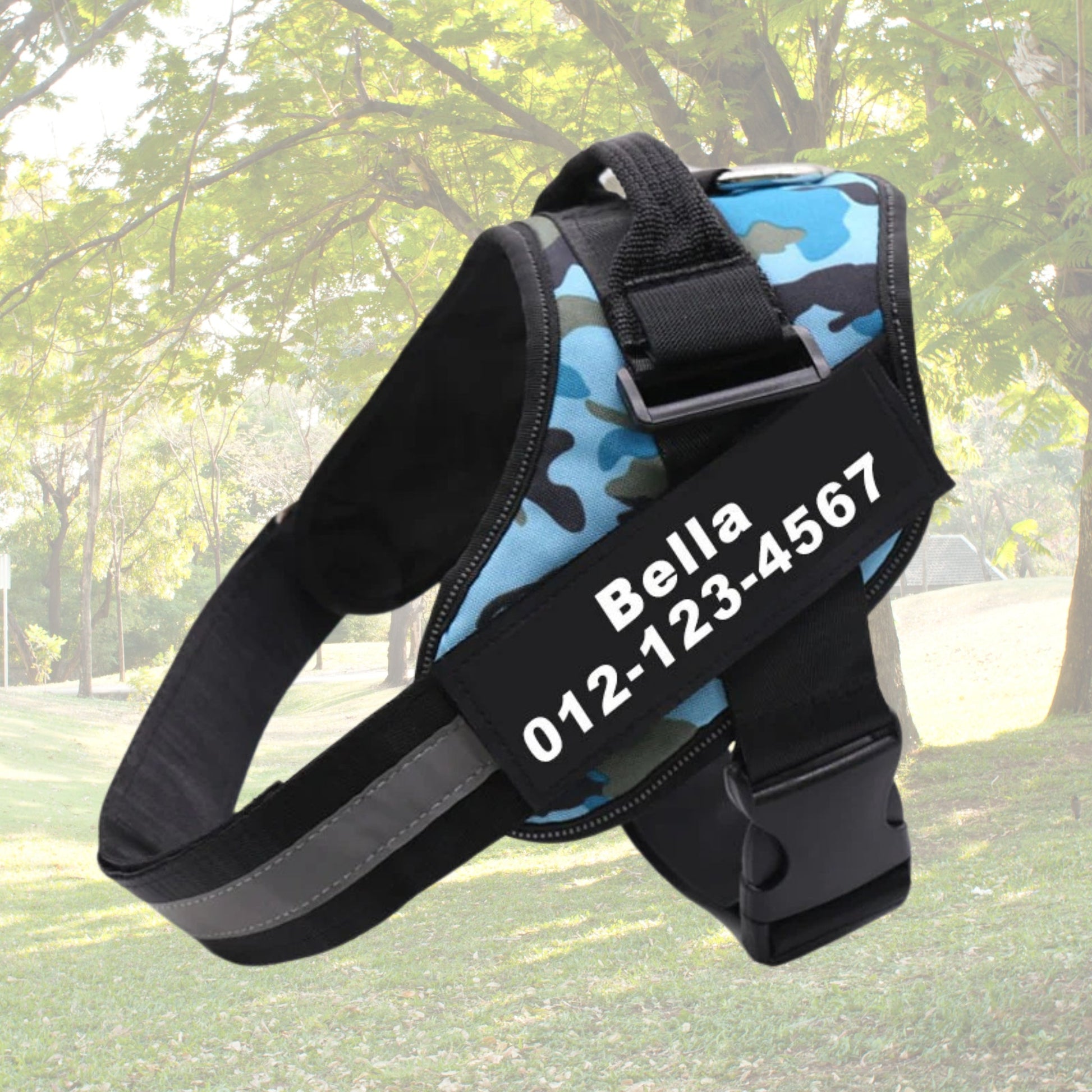 Custom No Pull Reflective Dog Harness - Add Your Pet's Name Farm City Pets