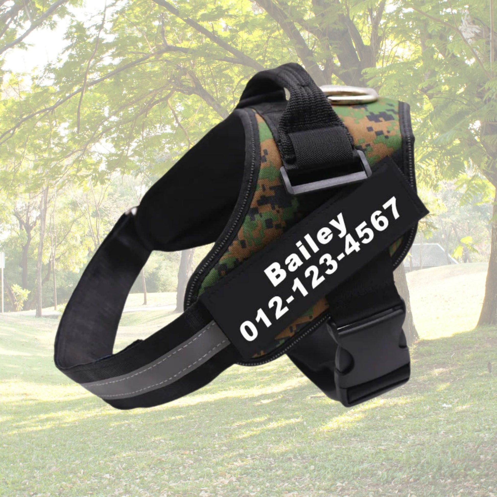 Custom No Pull Reflective Dog Harness - Add Your Pet's Name Farm City Pets