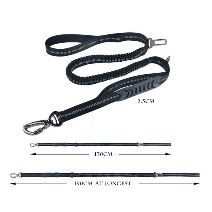 Ride & Stride 2-in1 Reflective Dog Leash Farm City Pets