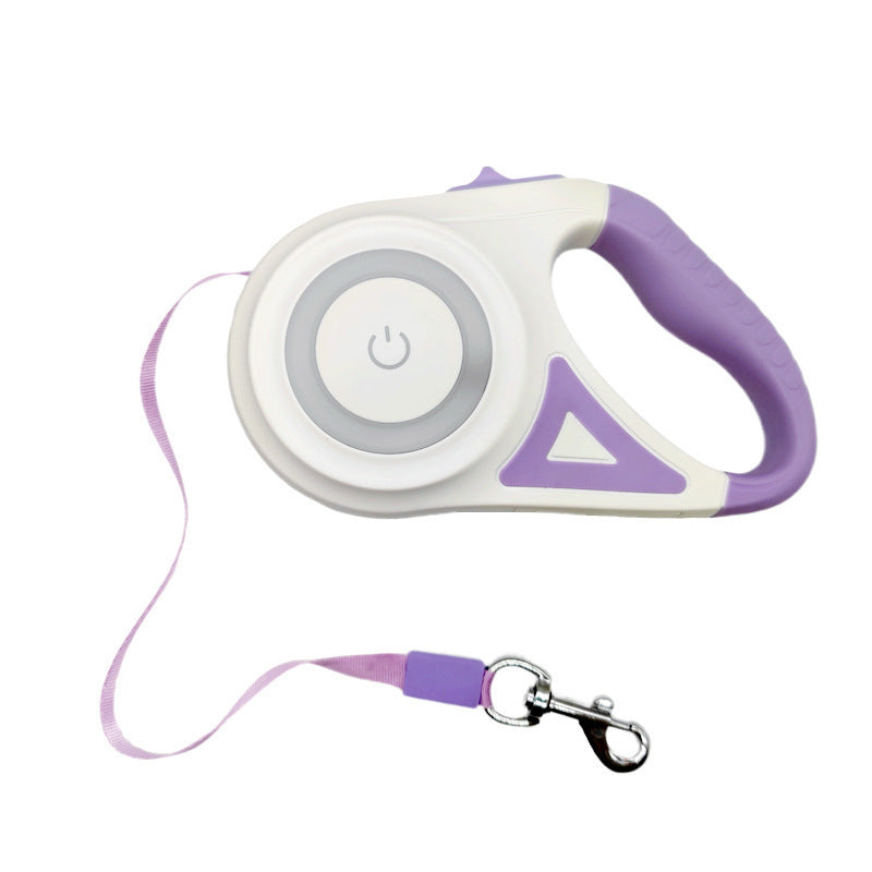 LED Retractable Dog Leash with Light