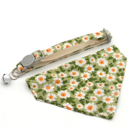 Floral Dog Bandana Collar