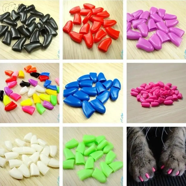 Exclusive Colours Nail Caps 20 Pcs + Applicator + Glue Farm City Pets