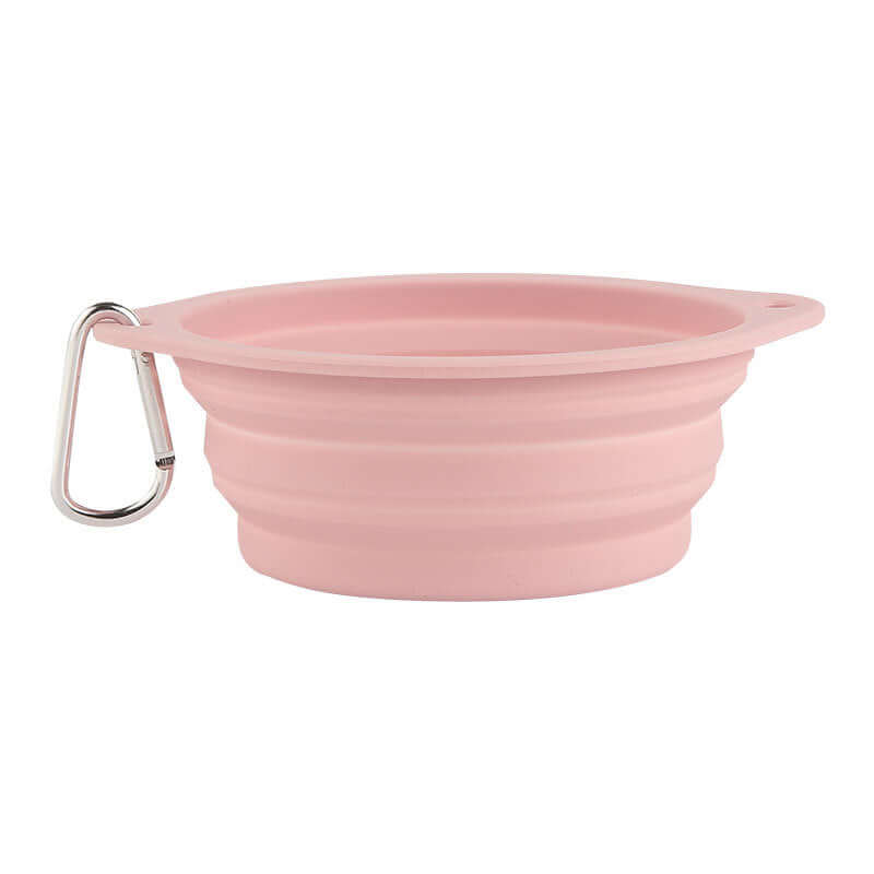 Farm City Pets Collapsible Silicone Travel Bowl - Pink Farm City Pets