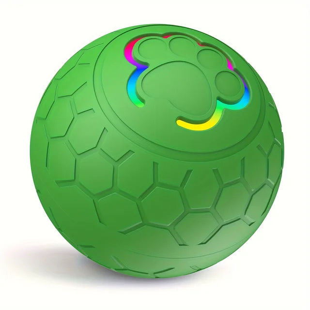 GlowMotion Smart Pet Ball – Interactive Rolling & Bouncing LED Toy Green Variant