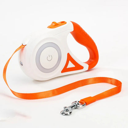 LED Retractable Dog Leash with Light