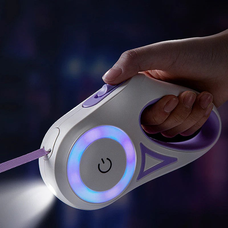 LED Retractable Dog Leash with Light
