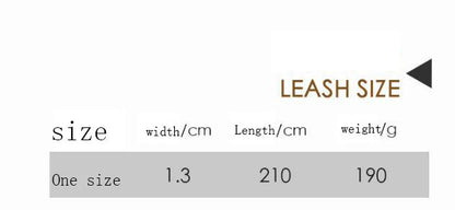 Premium Cotton Rope Dog Leash size dimensions