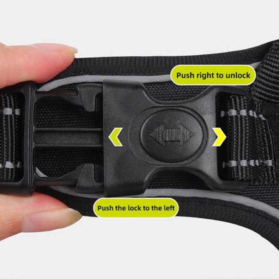 Reflective No-Pull Dog Harness – Anti-Escape, Heavy-Duty Fit for Large Breeds (4 Colours) easy and strong buckle