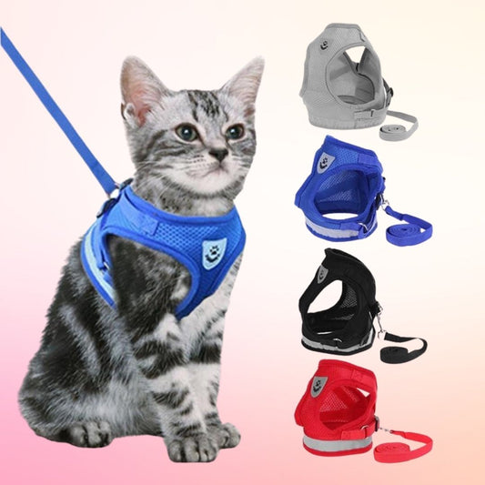 Reflective Cat Safety Harness + Leash Set Farm City Pets