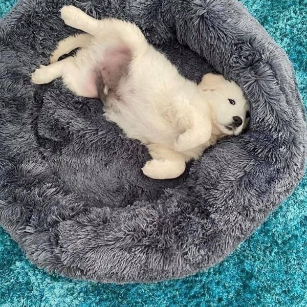 Soft Fluffy Round Pet Bed Farm City Pets