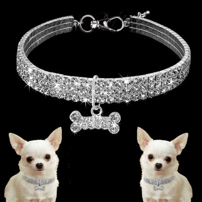 Glamorous Glitter Stretch Collar - Farm City Pets